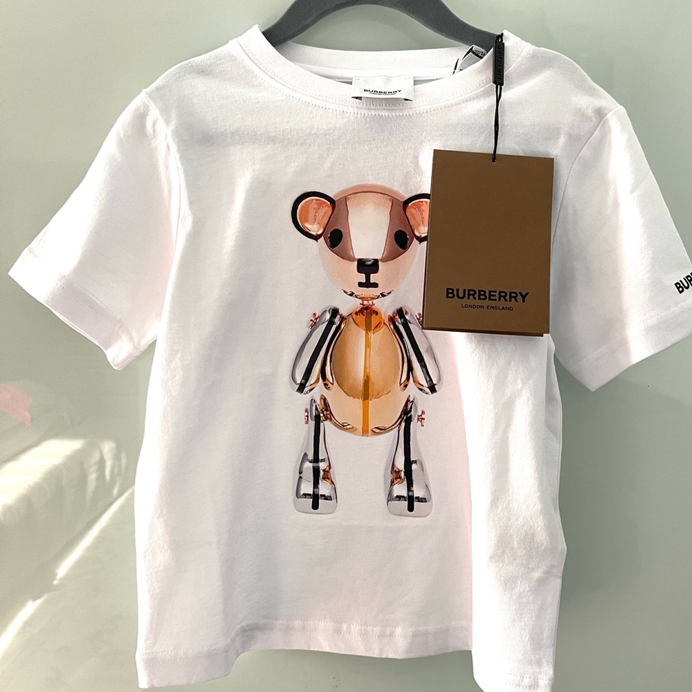 Burberry Girl’s Gold Graphic T-Shirt